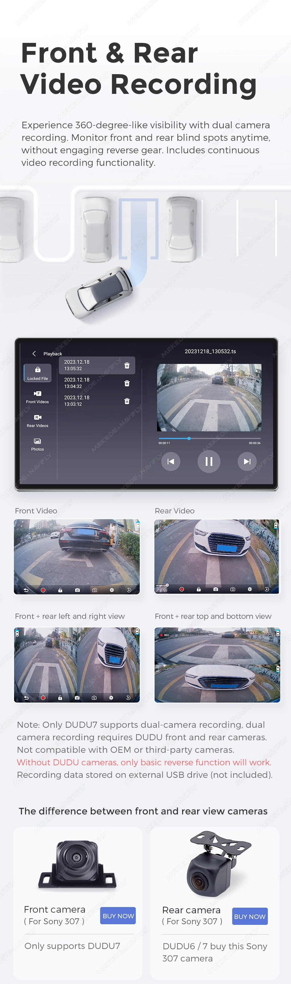 MEKEDE DUDU7 - Android Head Unit - 2k Screen Sat Nav Wireless Phone Connect Digidash Synchronised