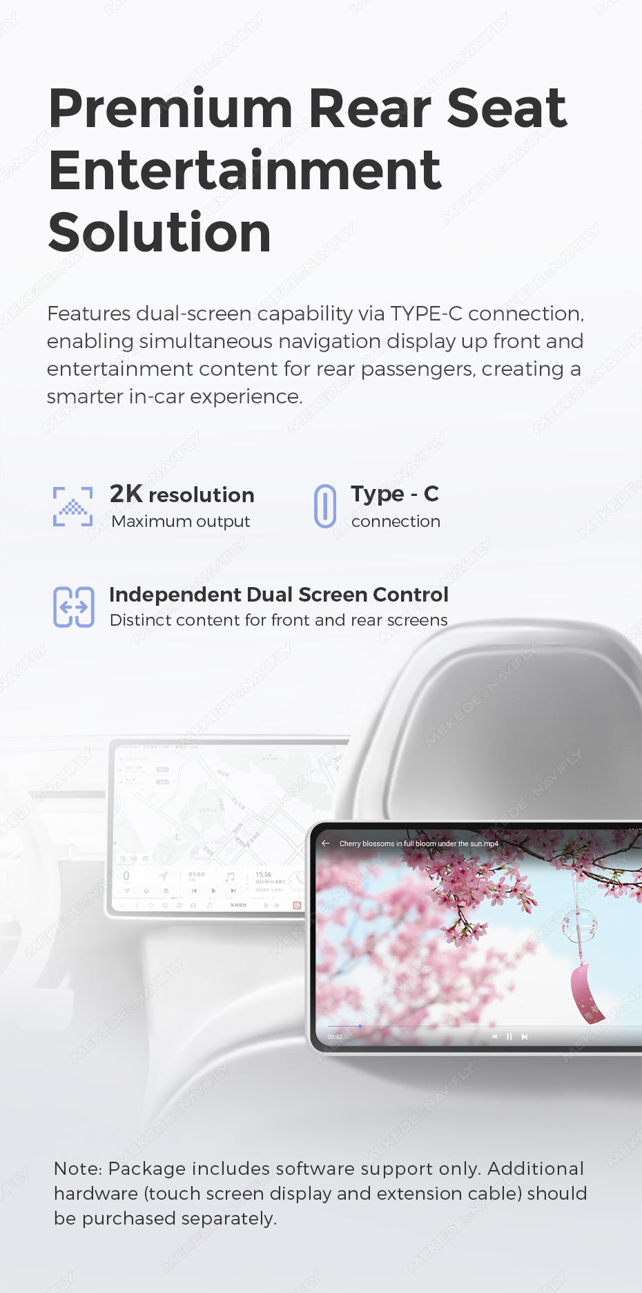 MEKEDE DUDU7 - Android Head Unit - 2k Screen Sat Nav Wireless Phone Connect Digidash Synchronised