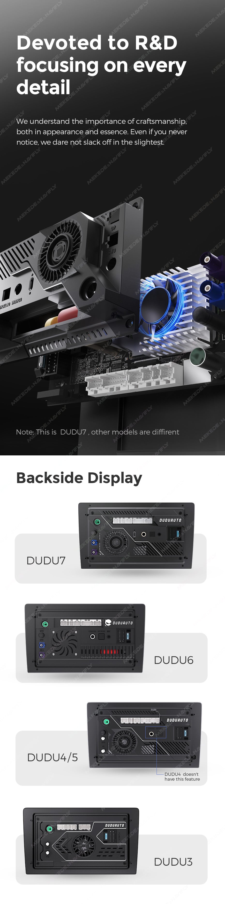 MEKEDE DUDU7 - Android Head Unit - 2k Screen Sat Nav Wireless Phone Connect Digidash Synchronised