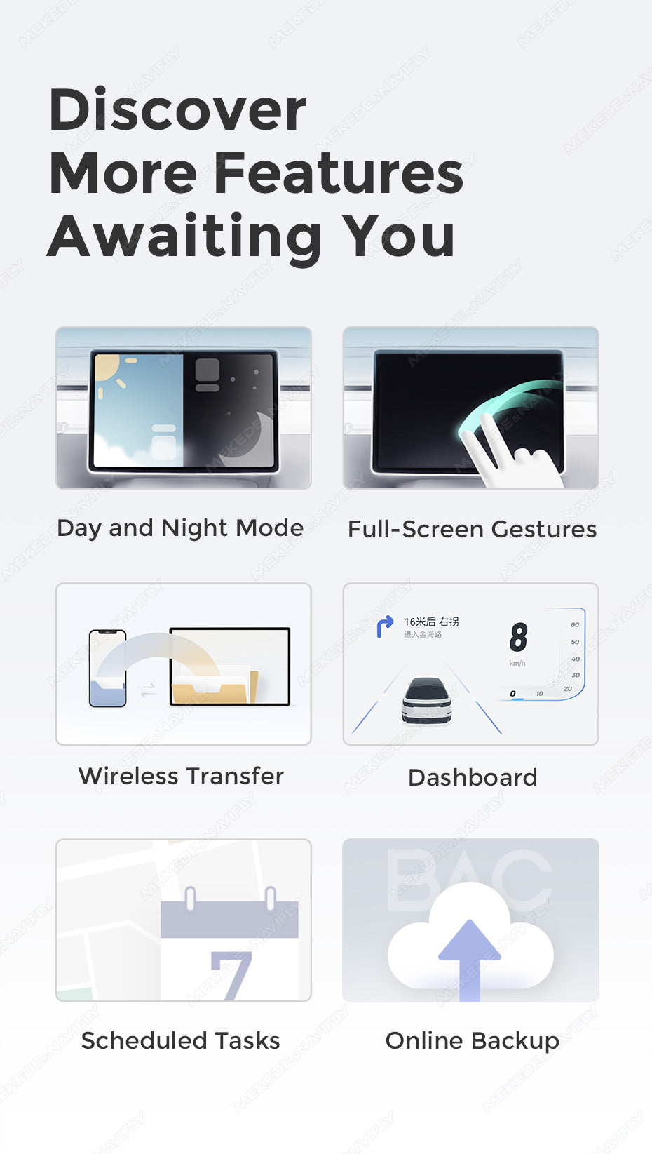 MEKEDE DUDU7 - Android Head Unit - 2k Screen Sat Nav Wireless Phone Connect Digidash Synchronised
