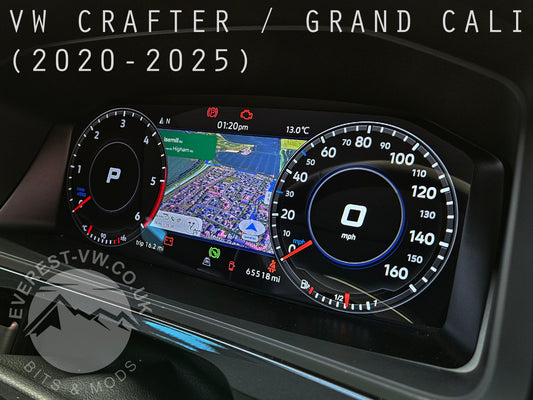 VW Crafter / MAN TGE / Grand California (2017-Current: MK2) Digital Dashboard Upgrade