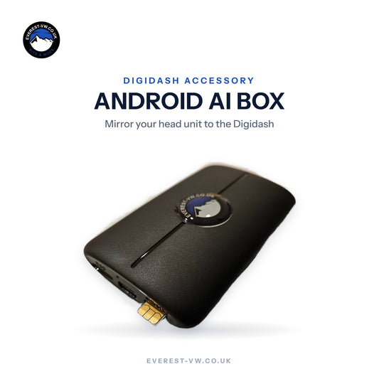 Everest VW Android AI Box, mirrors your head unit to the Digidash
