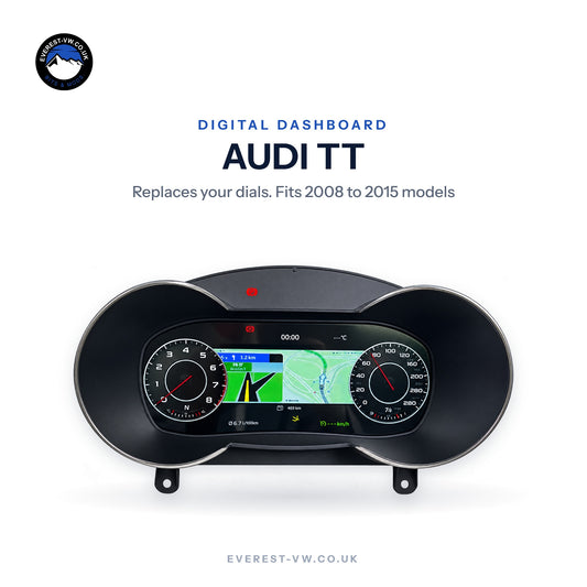 Audi TT digital dashboard upgrade by Everest VW