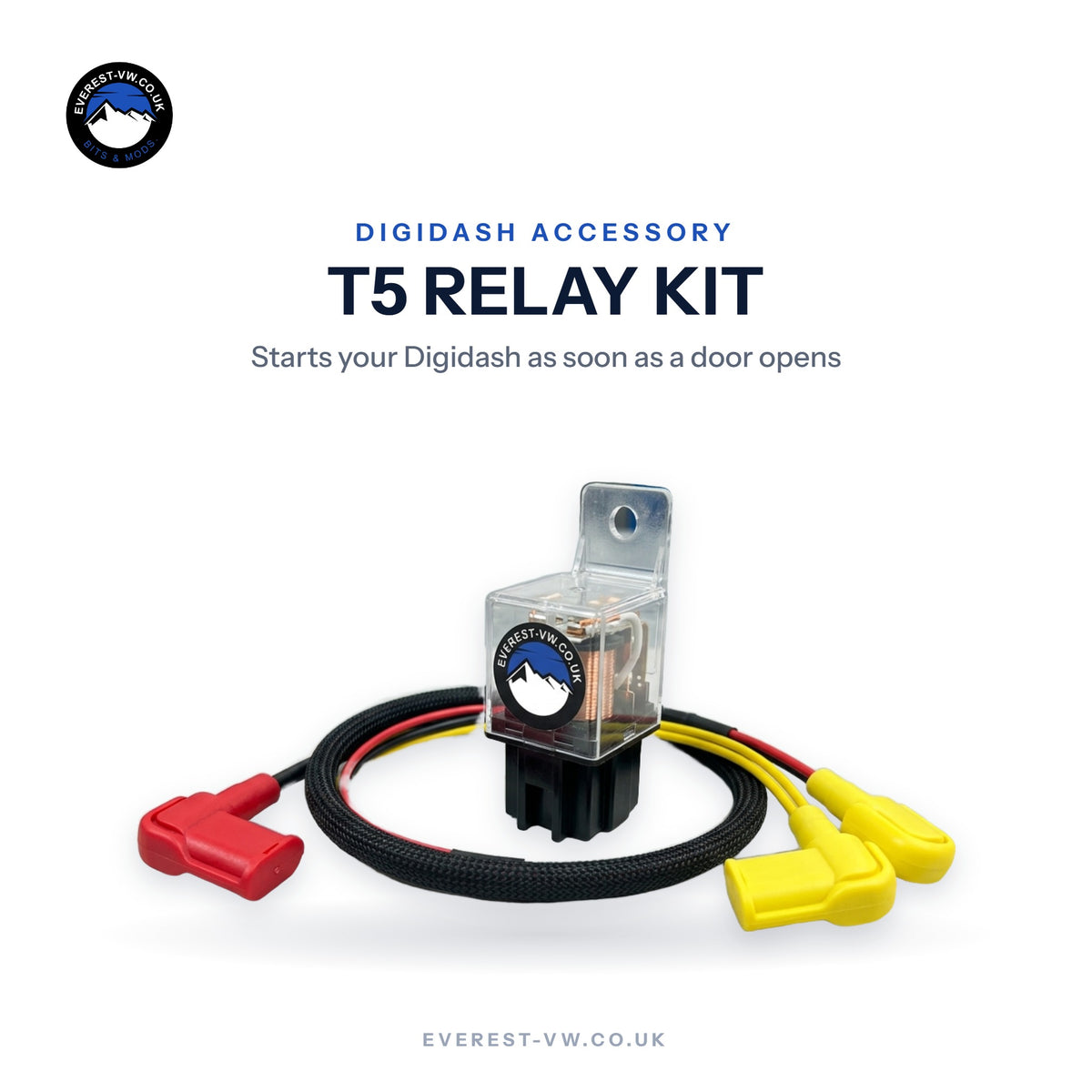 T5 Digidash relay kit, starts the Digidash as soon as a door opens