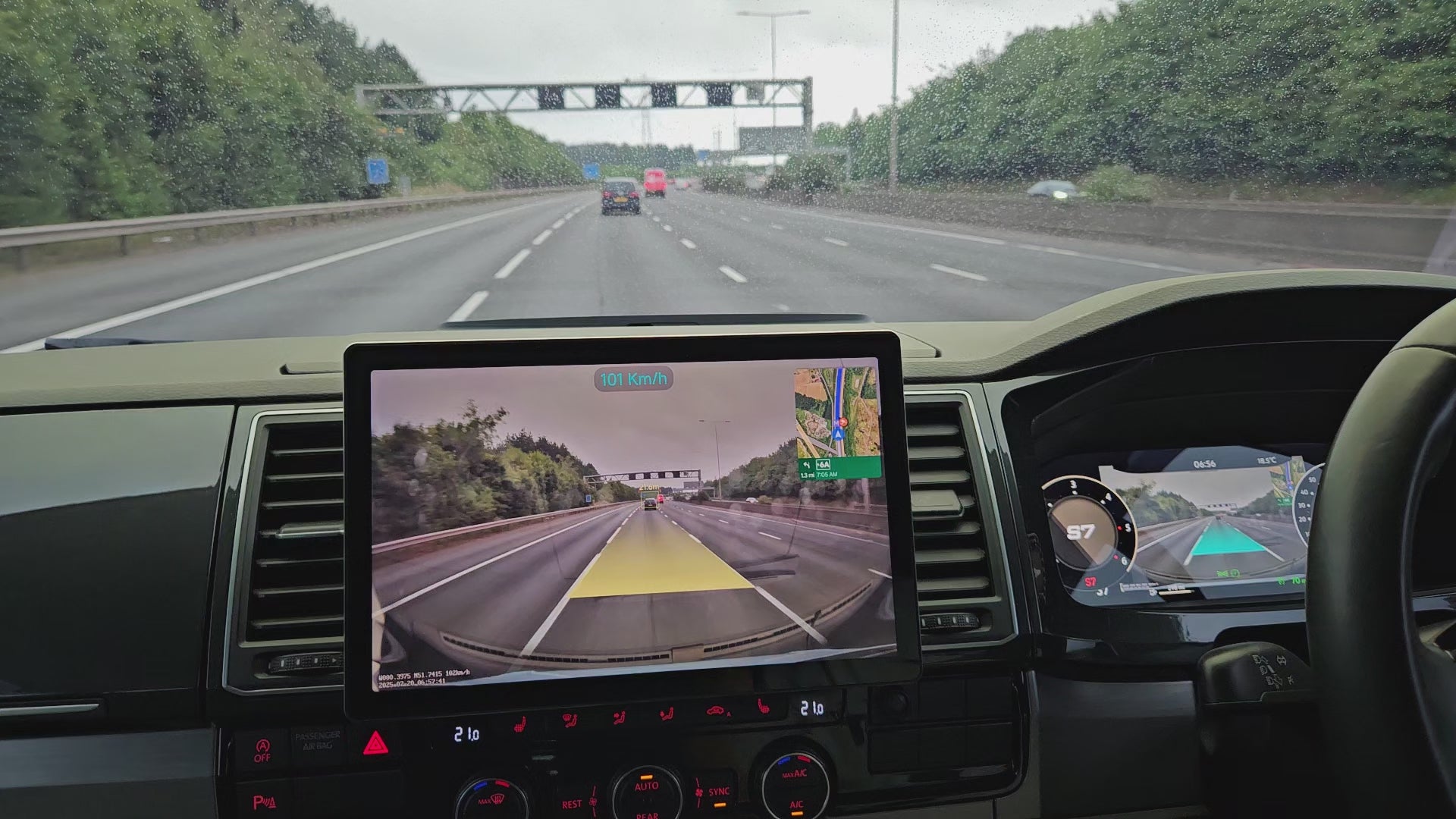 T6 Dudu7 11.5" Floating Double Din 2K DVR ADAS demo