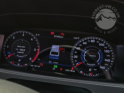 VW Transporter T5.1 (2010-2015) Digital Dashboard Upgrade