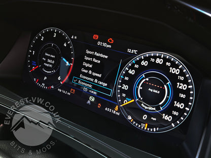 VW CADDY VAN (2004-2010) Digital Dashboard Upgrade